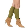 thumbnail image 2 of KESIS Women's Cable Knit Leg Warmers Knitted Crochet Long Socks Olive, 2 of 4