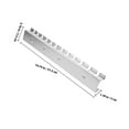 thumbnail image 2 of FENGGUIQU 1Pack Silver Rectangular Pegboard Screwdriver Holder Wall Tool Organizer Steel 14X2.2X1.2In, 2 of 8