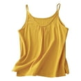 thumbnail image 2 of Camisole Tank Top for Women Linen Cotton Undershirt Casual Sleeveless Spaghetti Strap Basic Camisoles, 2 of 9