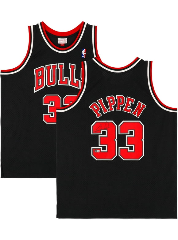Scottie Pippen Chicago Bulls Autographed Black Mitchell & Ness 1997-1998 Swingman Jersey - Fanatics Authentic Certified