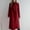 Red, variant on Classic Long Trench Coat for Women 2-button Wool Blend Jacket Notch Lapel Collar Knee Length Peacoat Overcoat (XS, Red)