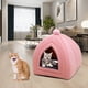 thumbnail image 5 of Cama para gatos Yinane Cama para perros pequeños Perrera Sofá cálido de invierno Rosado, 5 of 8