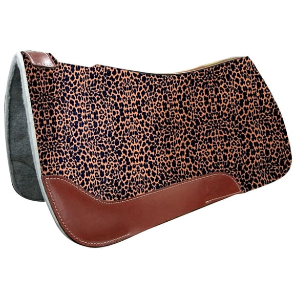 Showman 31" x 32" Cheetah Print Solid Felt Saddle Pad