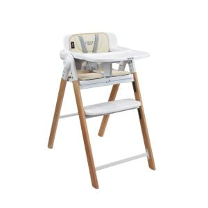 Silla Alta Periquera 2 En 1 Plegable Con Arnes De 5 Puntos