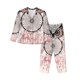 thumbnail image 1 of Balery Dreamcatcher With Owl Conjunto de Pijama con Estampado para Mujer, Conjunto de Dos Piezas con Manga Larga, Ropa de Dormir Suave con Bolsillos, Pijamas Cómodos-Small, 1 of 7