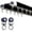 Black, variant on Ceiling Curtain Track - Double Rails System, Sliding Curtain Rail (White, 2M)