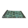thumbnail image 2 of Ahgly Company Indoor Square Abstract Light Blue Modern Area Rugs, 5' Square, 2 of 4