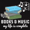 thumbnail image 3 of CafePress - Books And Music Women's Classic T Shirt - Women's Traditional Fit Dark T-Shirt, 3 of 4