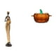 thumbnail image 1 of Escultura de dama africana, calabaza de cristal, dulcero, figura tribal, tarro de , decoración para el hogar, dormitorio, mesa, obra de arte o, 1 of 8