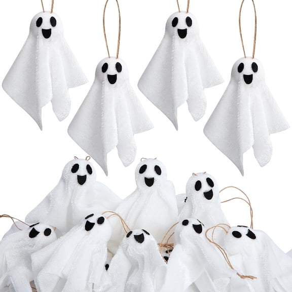 Ebaokuup 16-Pack Halloween Hanging Ghost Ornaments for Trees & Haunted House Decor