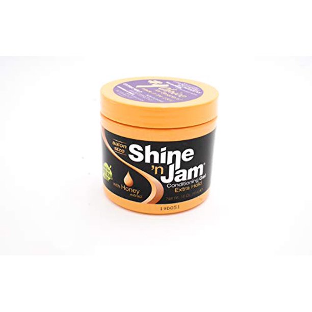 Shine N Jam Conditioning Gel Extra Hold 16 Ounce Jar (473ml) (3 Pack