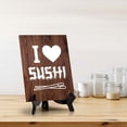 thumbnail image 5 of I Love Sushi Table Sign with Acrylic Stand (6x8“) | Decoration For Sushi Lovers, 5 of 8