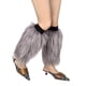 thumbnail image 1 of Protectores de piernas de piel para mujer, botas peludas, puños y zapatos de felpa-GRIS PROFUNDO-35CM oso de fresa Electrónica, 1 of 1