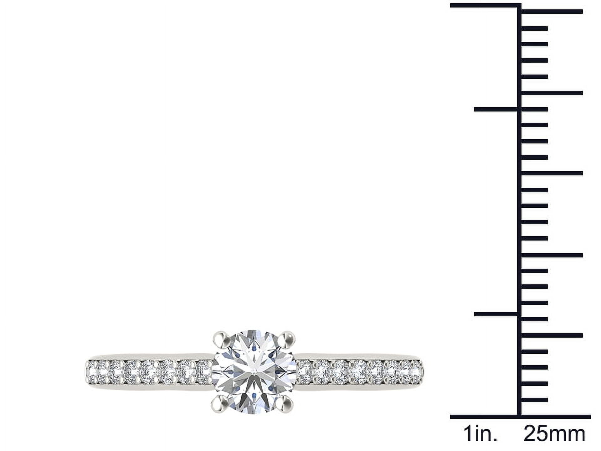 1 Carat T.W. Diamond Classic 14kt White Gold Engagement Ring
