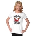 thumbnail image 3 of Hammered in Maryland Funny MD Party Womens Fitted Plus Size Graphic Tee Brisco Brands 3X, 3 of 5