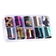 thumbnail image 2 of ziyahi 1 Box Starry Sky Nail Foil Sticker Candy Color Nail Shimmer Transfer Sticker Manicure Decorations Holographic Nail Paper Decals, 2 of 8