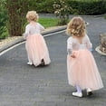thumbnail image 5 of Topmaker Girl Toddler Full-Length Straight Tulle Tutu Lace Back Party Flower Girl Dress, 2-3T, 5 of 5