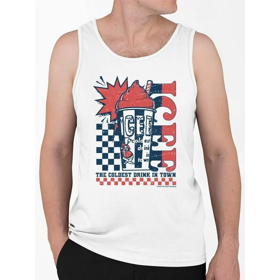 Retro ICEE Cool Explosion - 'Coldest Drink In Town' Vintage Graphic Men's Tank Top