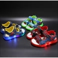 thumbnail image 2 of Sandalias de verano para niños de Disney, sandalias deportivas luminosas con luz Led ostentosas para bebés y niños, zapatos Unisex de Spiderman para niños, zapatos 29 Gao Jinjia LED, 2 of 2