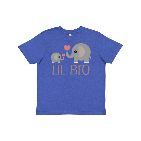 Inktastic Lil Bro Matching Elephant Youth T-Shirt