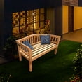 thumbnail image 4 of Teak Wood Oklahoma Outdoor Patio Bench, 4 Foot, 4 of 5