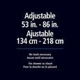 thumbnail image 3 of Mainstays Adjustable Tension Shower Curtain Rod, 53" to 86", Matte Black, 3 of 5
