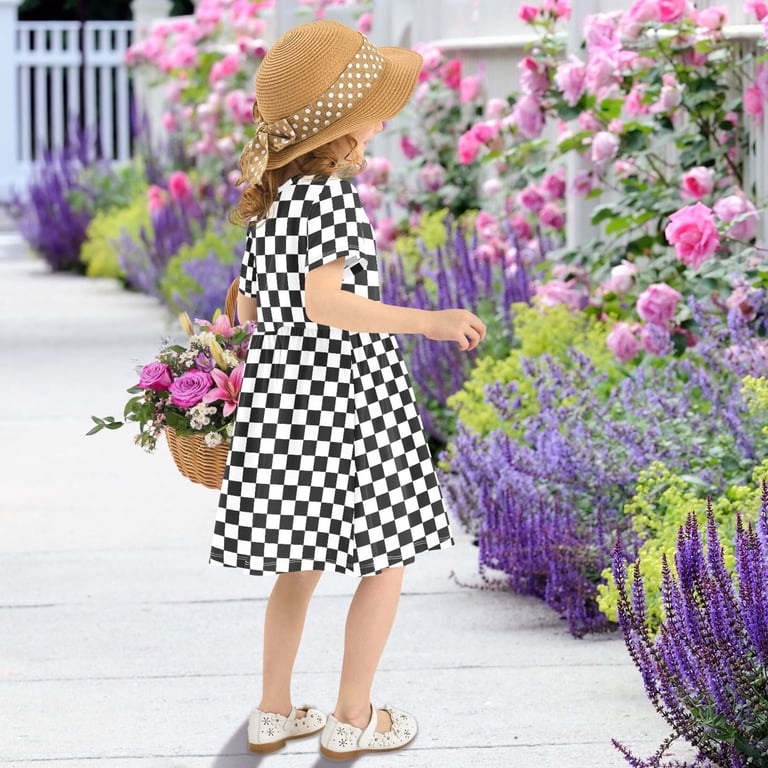 black and white childrens dresses Sweet Kids Black/White Mesh with Scallop Trim Big Girls' Special Occasion Dress, 7, Black: Clothing, Shoes & Jewelry Tutu Dress Audrey Black Velour Top and