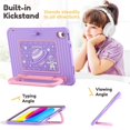 thumbnail image 6 of Heavy Duty Shockproof Case For iPad 2025 / 2022,Anti Drop Silicone+PC Layer Protective Case Handle Stand ,Shoulder Strap，Cartoon Pattern Three-layer Protective Tablet Cover,Purple, 6 of 10