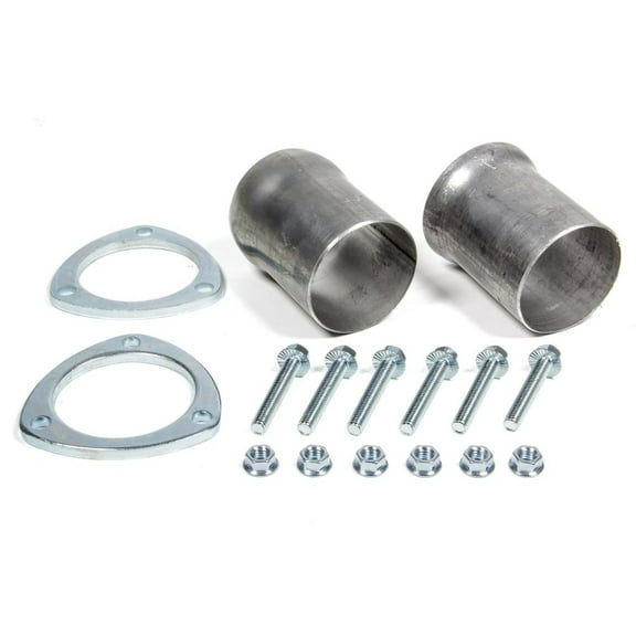 Hedman 3in Ball & Socket Flange Kit Aluminized