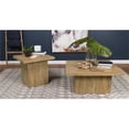 thumbnail image 3 of Pemberly Row Square Farmhouse Engineered Wood End Table in Brown, 3 of 7