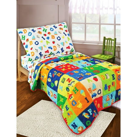 DISCONTINUED - Crayola ABC 4-Piece Toddler Bedding Set
