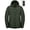 Green, variant on Men's Packable Hooded Puffer Jacket, Water Resistant Windproof with 5 Zip Pockets for Hiking Travel Black S
