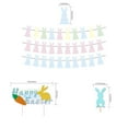 thumbnail image 3 of Hlzmart Easter Gift: Easter Banner Decorations Happy Easter Bunny Bunting Garland Easter Decor for The Home Easter Party Decorations B, 3 of 3