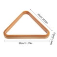 thumbnail image 4 of MRLESSY Wood Billiard Rack Triangle Billiard Rack Table Pool Ball Rack Wood Triangle Billiard Frame, 4 of 6