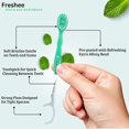 thumbnail image 4 of Beads disposable toothbrush with toothpaste–5 in 1 mini toothbrush, with dental floss, toothpick, tongue scraper|no need for water|individually packaged pre-applied toothpaste travel toothbrush|extra, 4 of 4