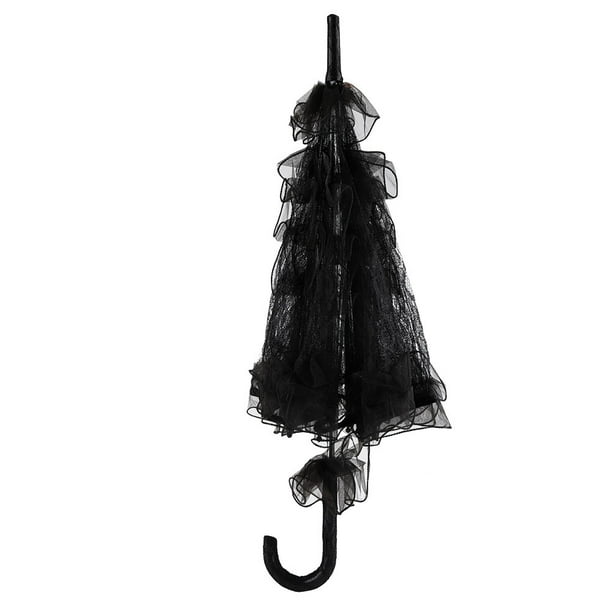 Elegante sombrilla de encaje negro sombrilla de encaje alta calidad para decoración de celebración decoración de fiesta Paraguas de encaje Paraguas de encaje nupcial Prác ANGGREK Cocina, Decoración y Otros