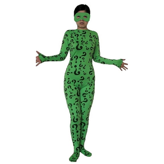 The Riddler Adult Costume Body Suit Spandex Batman Forever Villain Jim Carrey