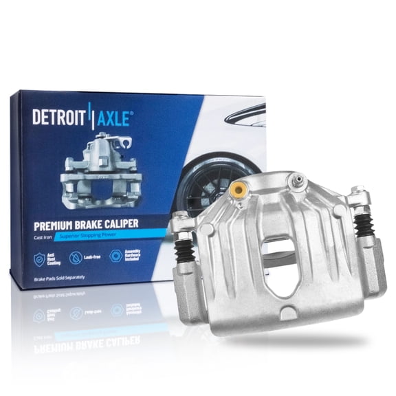 Detroit Axle - Front Right Brake Caliper for 3.8L 2009 2010 2011 Hyundai Genesis Disc Brake Caliper w/Bracket Replacement Passenger Side Assembly