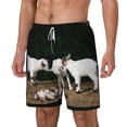 thumbnail image 2 of Balery Cute Goat Baby Mens Swim Trunks Swim Shorts for Men Quick Dry Inseam Beach Shorts with Compression Liner Pocket-Medium, 2 of 9