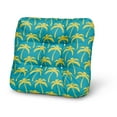 thumbnail image 6 of Duck Covers Water-Resistant Indoor Outdoor Seat Cushions, 19 x 19 x 5 inch, Real Teal Palm, 2 Pack, 6 of 8