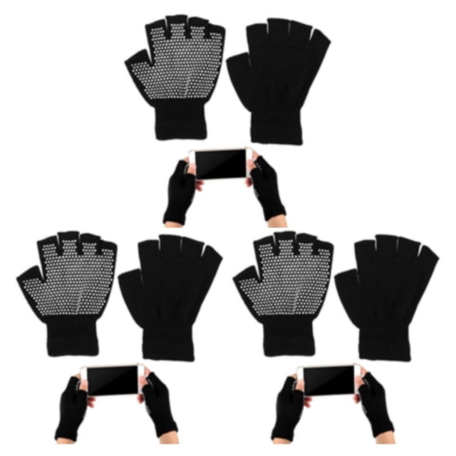 crativent Black Durable Compression Gloves For Women Support And Comfort For Active Lifestyles Sports 3Set