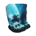 thumbnail image 2 of KLL Hawaiian Beach Pirate Moon Pirnt Wicking Running Beanie Head Wrap Cycling Bandana for Men Women, 2 of 8