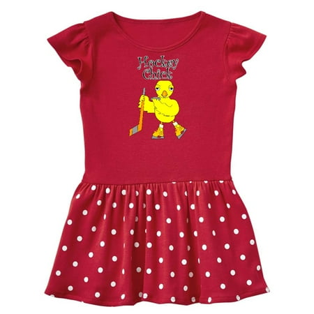 

Inktastic Hockey Chick text Gift Baby Girl Dress