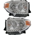 thumbnail image 4 of CAPA For 14-15 Tundra Headlight Headlamp w/o Level Adjuster with Bulb SET PAIR, 4 of 5