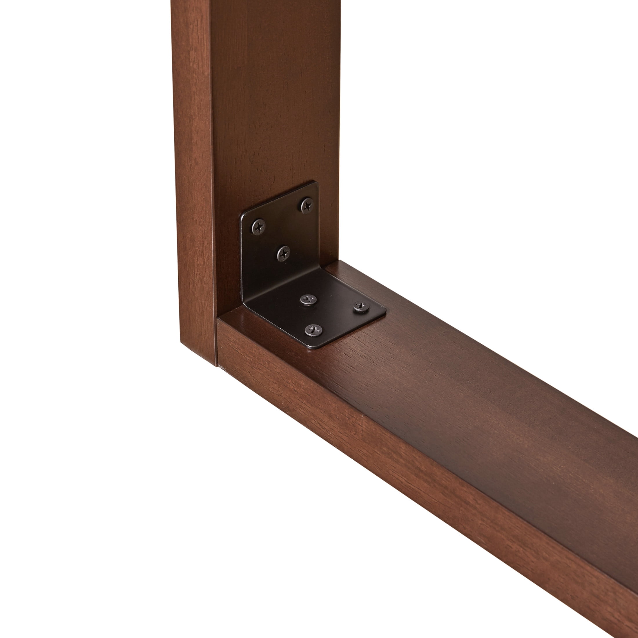 Noble House 70.87" Mid-Century Modern Solid Wood Dining Table, Rectangular Kitchen Table, Dark Walnut