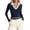 Dark Blue, variant on Elegant Collar Turtleneck Top Long Sleeve Slim Fit Basic Shirt for Fall Winter Season Casual and Wear Turtle Necks for Womens Long Sleeve Pack L