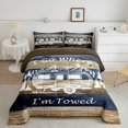 thumbnail image 1 of Erosebridal Camping Car Bedding Full Comforter Set, Camper Down Comforter, Rustic Farmhouse Decor, Reversible 3 Pieces, 1 of 7