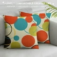 thumbnail image 3 of Creowell  Throw Pillow Cover Colorful 1950S Retro Abstract Mid Century 1960S Modern Decorative Pillow Case Home Decor Square Pillowcase, 3 of 5