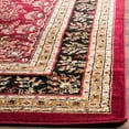 thumbnail image 3 of SAFAVIEH Lyndhurst Isadora Traditional Bordered Runner Rug, Red/Black, 2'3" x 22', 3 of 6