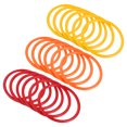 thumbnail image 1 of Unique Bargains 8.5cm Plastic Carnival Ringtoss Rings Game Hoop 18 Pack (Orange, Red, Yellow), 1 of 5